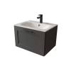 Тумба с раковиной Terminus Classik CLA10601701601O графит , 60x38