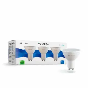 Лампа светодиодная Voltega Simple GU10 7W 4000K матовая VG2-S2GU10cold7W-set 7173