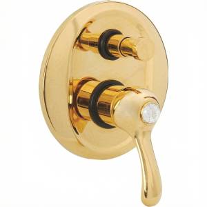 Смеситель для ванны Migliore Lem Swarovski 18895 с внутренней частью, золотой