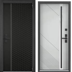 Входная стальная дверь Torex ULTIMATUM NEXT 1886354 ЛКП Насыщеный чёрный/ЛКП Clear 2050x880