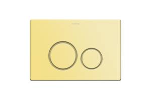Кнопка смыва Boheme 649-G нержавеющая сталь Gold Geberit