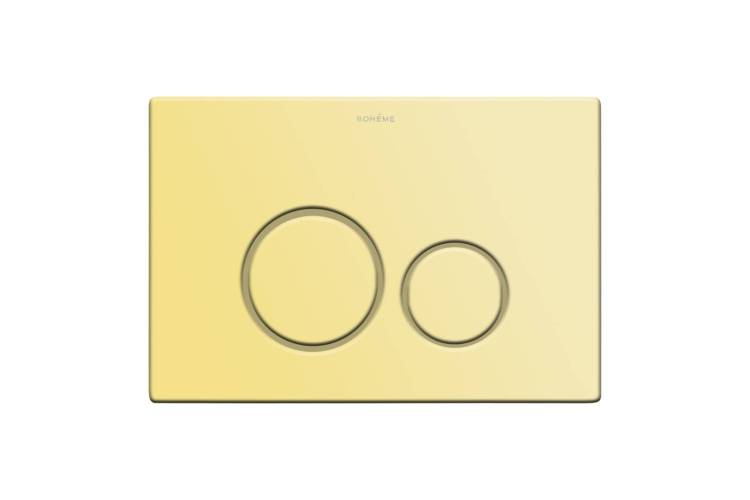 Кнопка смыва Boheme 649-G нержавеющая сталь Gold Geberit