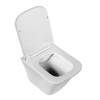 Унитаз подвесной BelBagno Marmi BB052CHR/BB052SC безободковый, с сиденьем микролифт, белый фото 3