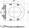 Комплект Унитаз подвесной Cezares Stylus CZR-513-TH-R + Крышка-сиденье Cezares Stylus CZR-2316-SC + Система инсталляции для унитазов TECE TECEprofil Uni 2.0 9300302 + Кнопка смыва TECE Now 9 240 402 хром матовый фото 9