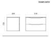 Тумба с раковиной BOND Cube T01805-S05W белая фото 9