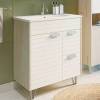 Тумба с раковиной Comforty Клеон-75Н 00-00004758 дуб дымчатый