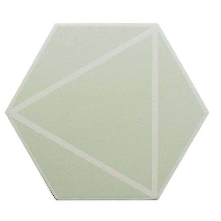 Керамогранит Dna Tiles Fancy 127020 Lines Mint 20x23