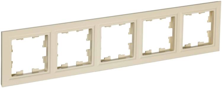 Рамка 5-постовая IEK Brite BR-M52-K10 бежевый