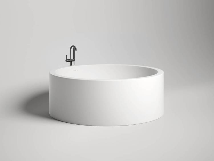 Ванна из искусственного камня Salini Isola 101111M Белая матовая 200x200 S-Sense