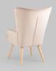 Кресло Stool Group Хью QH-8901K HLR-5 бежевый, велюр фото 10