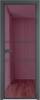 Межкомнатная дверь Profil Doors 2 AX цвет профиля Серая ночь, стекло безопасное 6 мм фиолетовое шпион 800x2000