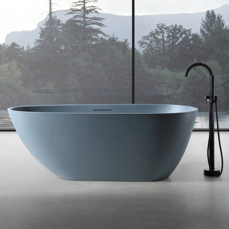 Ванна из искусственного камня Abber Dortmund AM9911G 170x75 серая