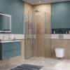 Душевой уголок BelBagno SOFT_CLOSE-2-AH-1-110/100-C-Cr профиль хром, стекло прозрачное, 110x100x200 фото 4