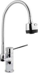 Смеситель для кухни Timo Saona 2308F chrome с гибким изливом