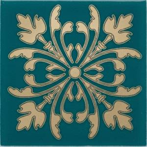 Вставка Kerama Marazzi Клемансо HGD/F252/5246 Зеленый Темный 4.9x4.9