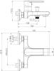 Смеситель для ванны с душем Cersanit Brasko Black 63108 фото 8