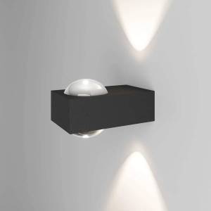 Уличный настенный светодиодный светильник Elektrostandard Lenses 35191/W черный