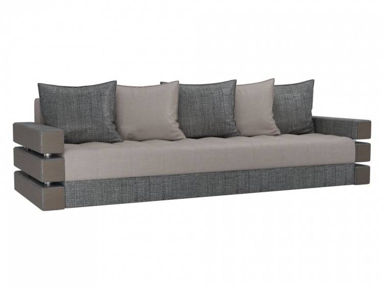 Диван прямой Лига Диванов Венеция 108414 Серый\Бежевый