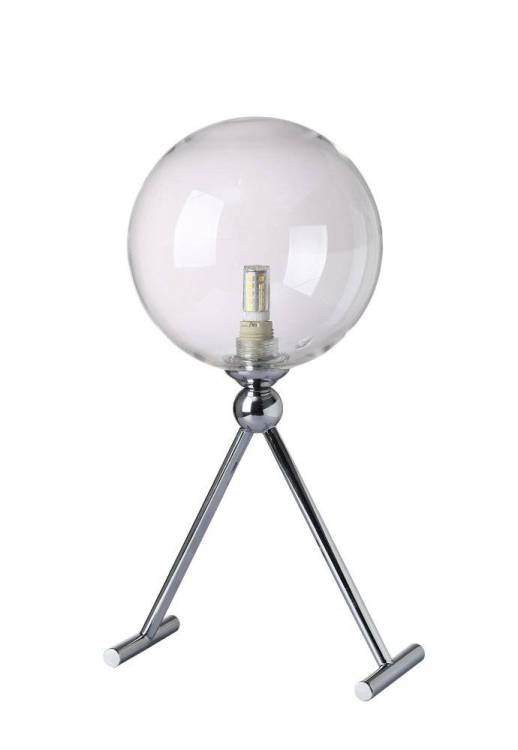 Настольная лампа Crystal Lux Fabricio LG1 CHROME/TRANSPARENTE