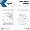 Раковина Teymi Lori Pro T50413 над стиральной машиной, белая, 60x55 см фото 4