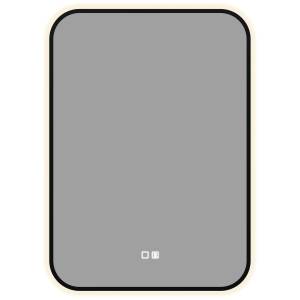 Зеркало Aquanet Контур 00367660 LED подсветка, подогрев, черное, 70x50