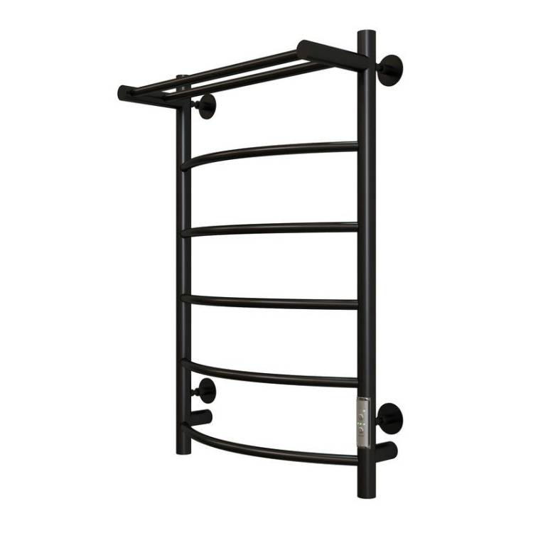 Полотенцесушитель электрический Aringa Берген AR03007BL 50x80, черный