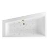 Акриловая ванна Excellent Sfera Slim 170x100 (левая) "RELAX" (золото)