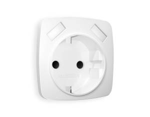 Лицевая панель для электрической розетки с заземлением со шторками 2USB A+A Ambrella Volt Omega OP1290