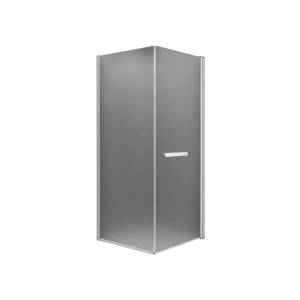 Душевой уголок MaybahGlass MGY-1322-5 профиль хром матовый, стекло графит матовый, 90x90x197.5