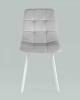 Стул Stool Group Chilly OS-2011 HLR-14 wl велюр серебристый (ножки белые) фото 2