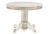 Кухонный стол Woodville Альфред 450827 110(160)х110х80 слоновая кость с золотой патиной