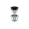 Донный клапан Ceramica Nova 70003MBnc с керамической накладкой, черный матовый