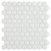 Мозаика Vidrepur Hex Nordic № 910 D Белый (на сетке) 30.7x31.7