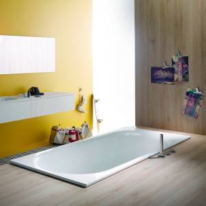 Стальная ванна Bette Comodo 1251-000 PLUS 180x80x45 белая, с шумоизоляцией