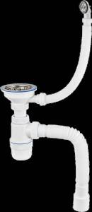 Сифон для мойки Virplast Элит 30986164 с круглым переливом