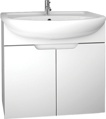 Тумба для комплекта Dreja David 65 c дверками, белый глянец