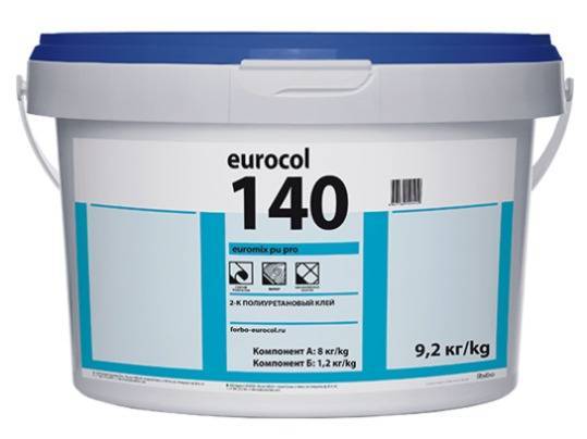 Двухкомпонентный полиуретановый клей Forbo Eurocol 140 Euromix PU Pro (9.2 кг)