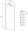 Шторка на ванну Radaway Idea Black PNJ II Factory 100 фото 4