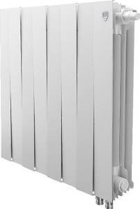 Радиатор биметаллический Royal Thermo Piano Forte 500 VDR80 bianco traffico, 8 секций, белый