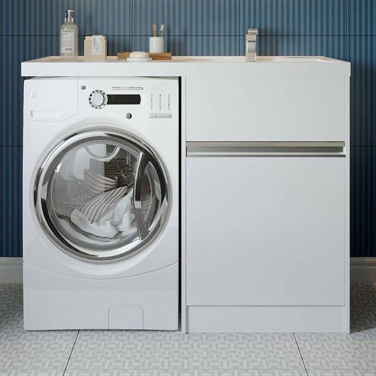 Тумба с раковиной AQUATON Лондри 60 R, под стиральную машину