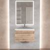 Тумба с раковиной Uperwood Eva 3930313469 подвесная, выдвижной ящик, крафт табачный, 60 см фото 8