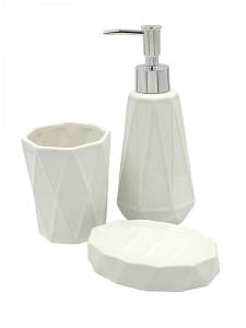 Набор аксессуаров для ванной Bath Plus Latte W-CE1609A-SET3 белый