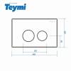 Кнопка смыва Teymi Lina T70103BM черный матовый фото 4