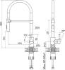 Смеситель для кухни Paulmark Halt Ha214021-CR хром, с гибким изливом фото 10