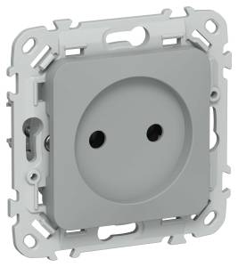 Розетка 1-местная IEK Flite FI-R10-10-1-K03 серый