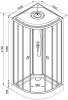 Душевая кабина AvaCan L901GM с гидромассажем, 100x100x215 фото 13