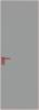 Межкомнатная дверь Profil Doors 1 AGK цвет профиля Красный антрацит, стекло безопасное 4 мм монохром серый 600x2000