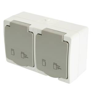 Розетка 2-местная Stekker PST16-22-54 49730