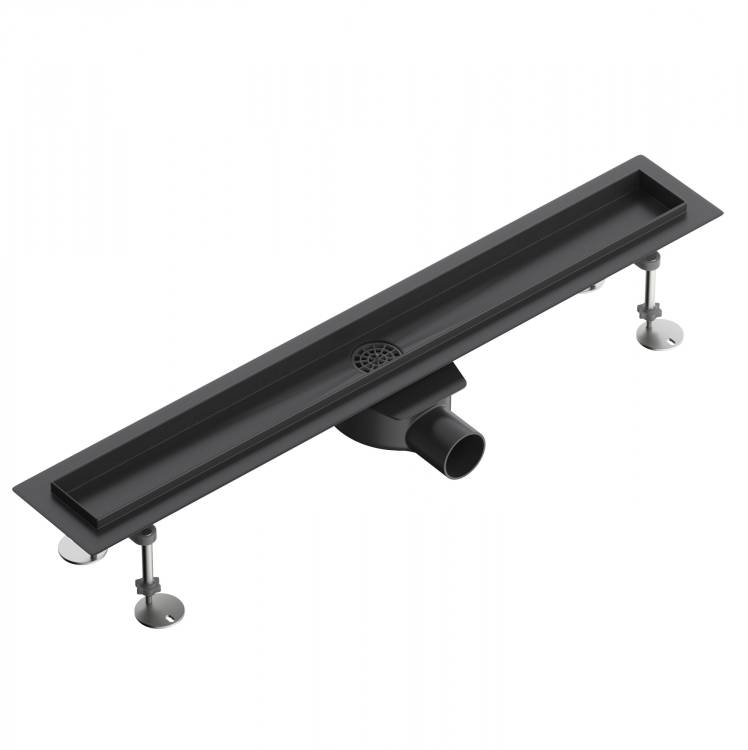 Душевой трап Wonzon & Woghand WW-651700T-MB 70 см, черный матовый
