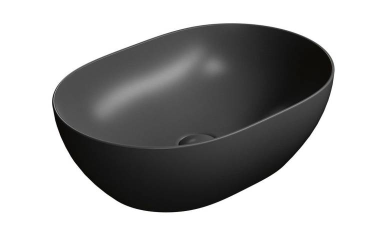 Раковина GSI Pura 886026 черный матовый, 50x35